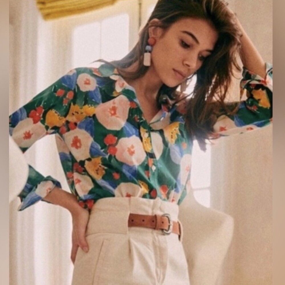 Sezane Pierro Shirt in Delphe